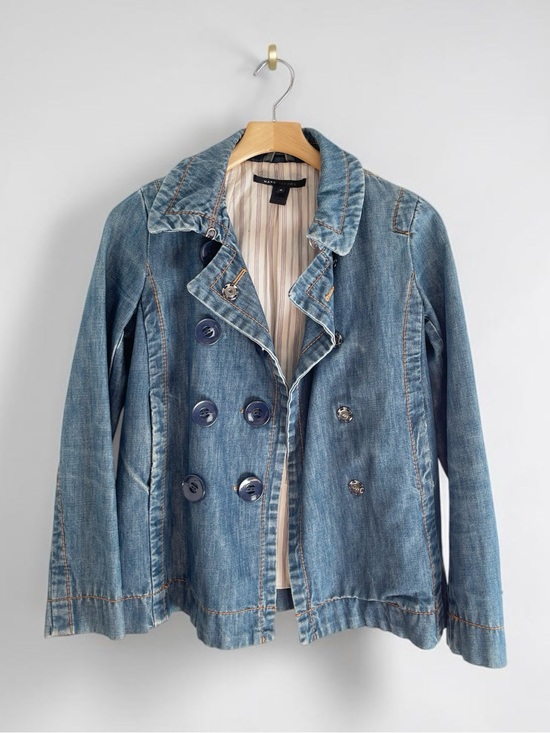 Marc Jacobs Jackets & Blazers - Vintage MARC JACOBS Y2K DENIM Peacoat JACKET small
